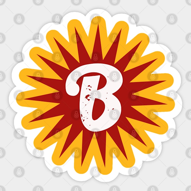 "B" This Is Letter B Capital First Letter In Your Name Sticker by chidadesign